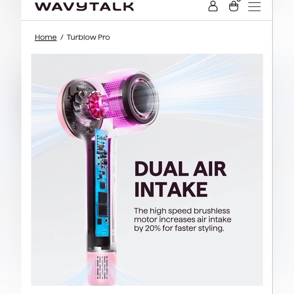 Wavytalk Pink Hair Dryer - Picture 4 of 13